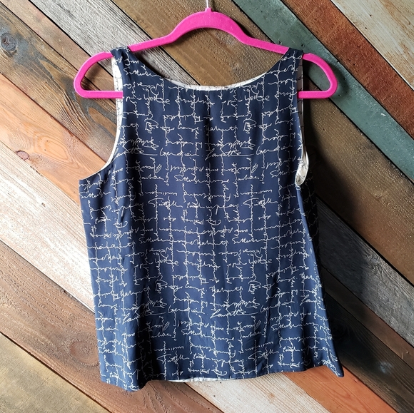 Vintage Tops - Vintage Liz Claiborne sleeveless silk top, size 8